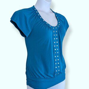 Fred David Studded Stretch Top